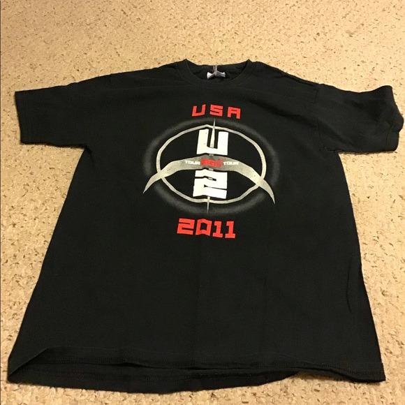 U2 2011 360 TOUR GENUINE CONCERT TEE TOP SZ M WORN ONCE BAND ROCK BONO EDGE - Picture 1 of 4